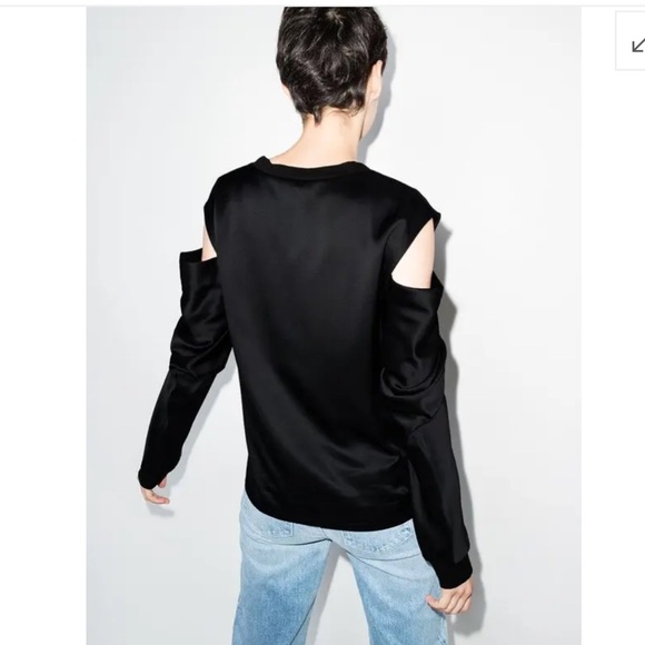 RtA SILK Cutout Shoulder Blouse - Picture 2 of 7